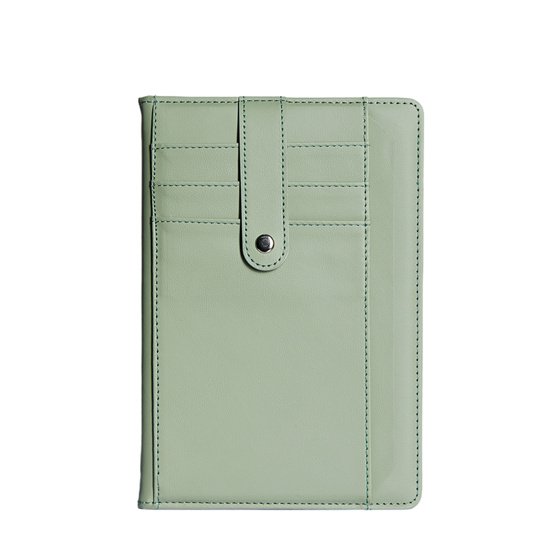 Portable Hardcover Leather Work Journal - Simple Coursework Book with Horizontal Lines for Students & Professionals
