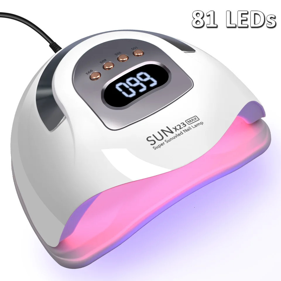 Professional 81LEDs UV Gel LED Dryer Light Nail Lamp for Nails Manicure Gel Polish Nail Art Accessories Curing Gel Toe Nails 241219