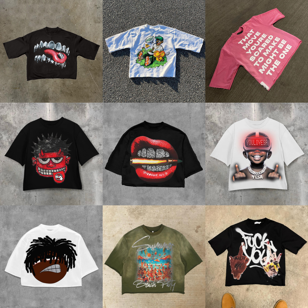 Gothic Summer American New Street Tops Clothing Harajuku Hip Hop Letter Graphic Character Print Y2k Couple Short Sleeve