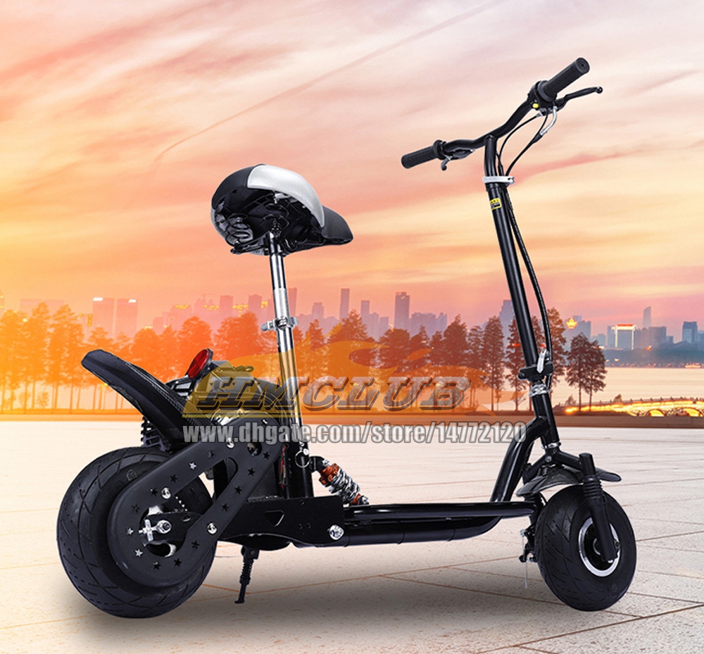 Gas Folding Adult Gasoline Scooter 49CC 2Stroke Outdoor Sports Racing Game Gas MOTO Trail-bike Trail bike Crosscountry Scrambling Black Motorcycle Bir