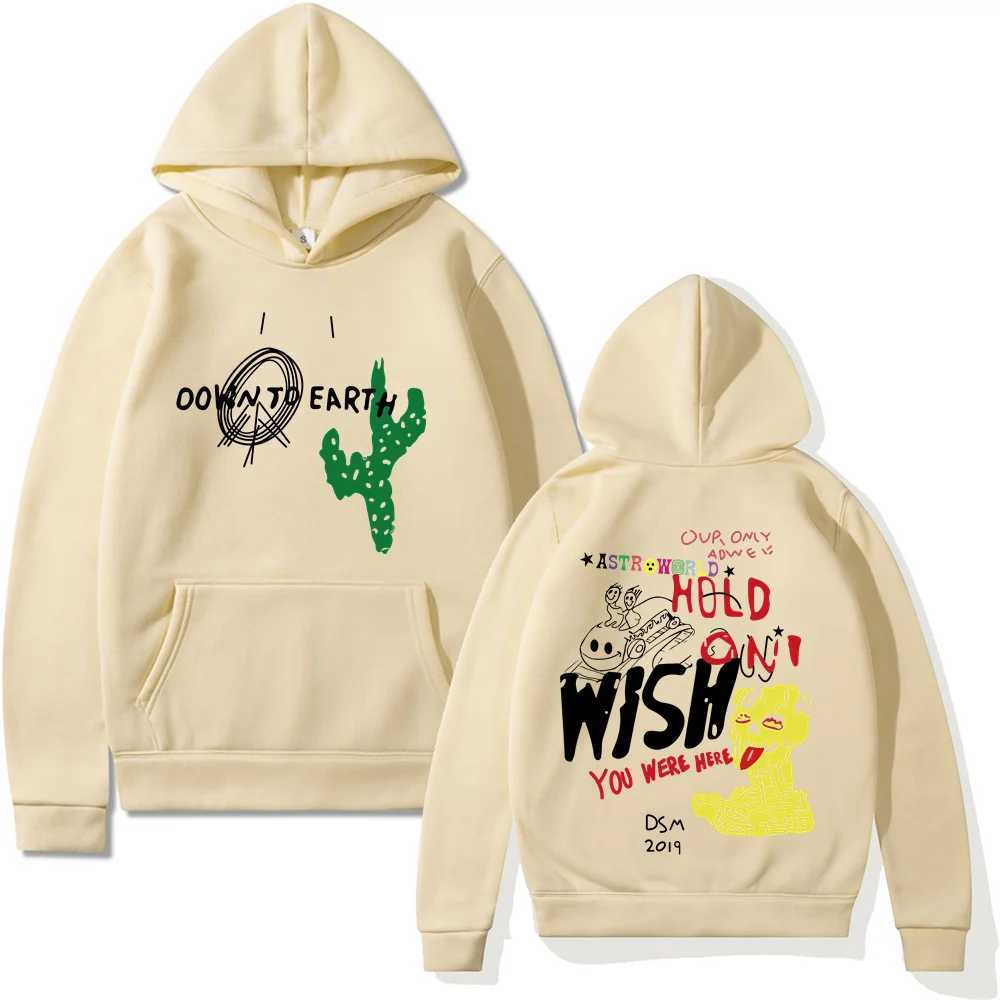 Men's Hoodies Sweatshirts ASTROWORLD Jack Cactus Hip Hop Hoodies Print Hooded Sweatshirt Men Women Casual Pullover Streetwear Tracksuit Q241218