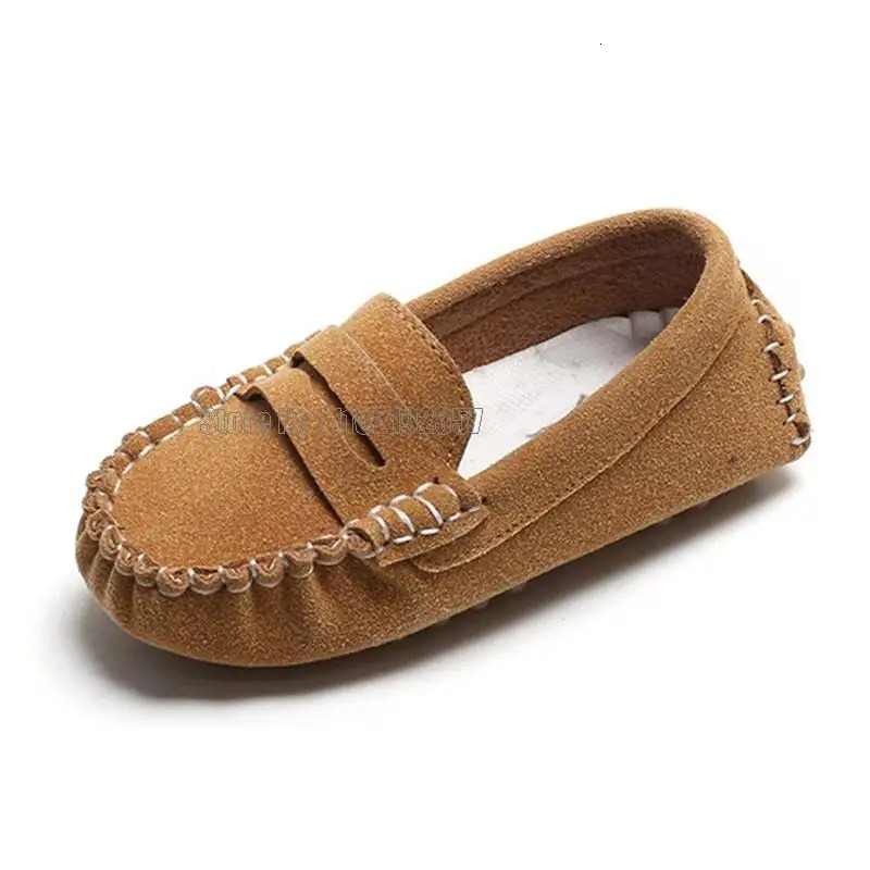 Children Boys Kids Loafer Sneakers Spring Summer Moccasin Girls Casual Toddler Baby Pu Leather Shoes 241218