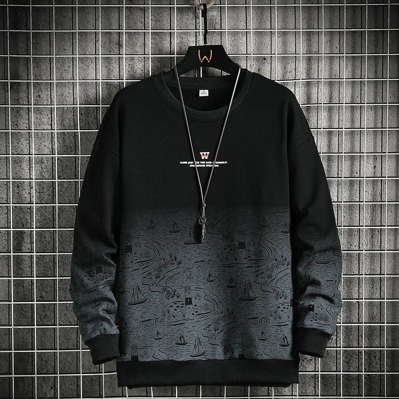Autumn Spring 2023 Hoodies Sweatshirt For Mens Hip Hop Punk Pullover Streetwear Casual Fashion Clothes OverSize 5XL 241218