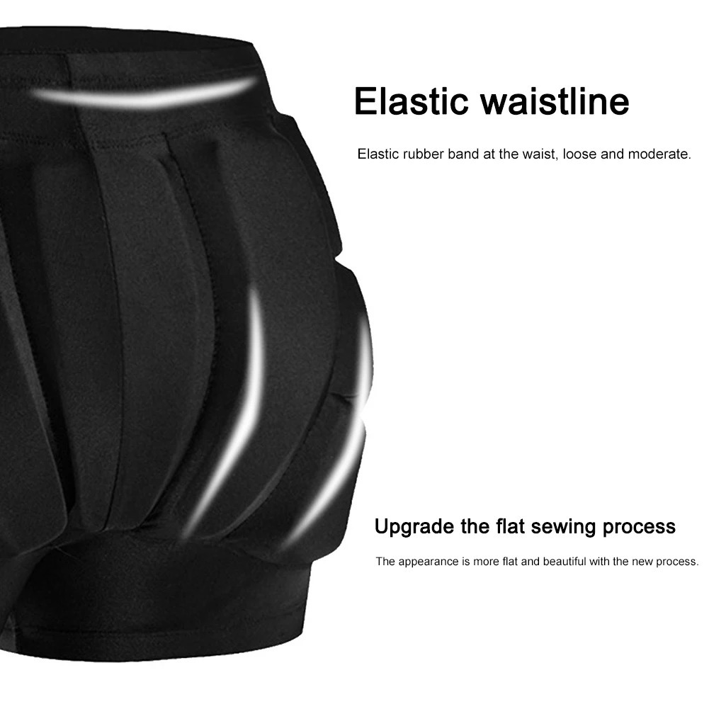 Outdoor Sports Padded Shorts Shock Absorb Kids Tailbone Ski Gear Hip Butt Breathable Sports Pants Cycling Winter Skate Protector 241219