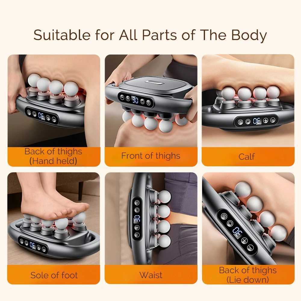 8-Head Fascia Gun High-Frequency Vibration Body Massage Gun Back and Waist Massager Neck Shoulder Massager masajeadorXJ241219