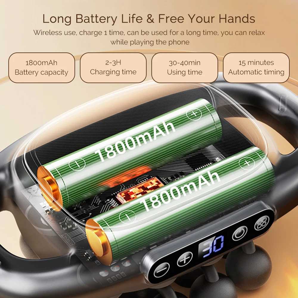 16-Head Fascia Gun High Frequency Vibration Body Massage ManeXJ241219