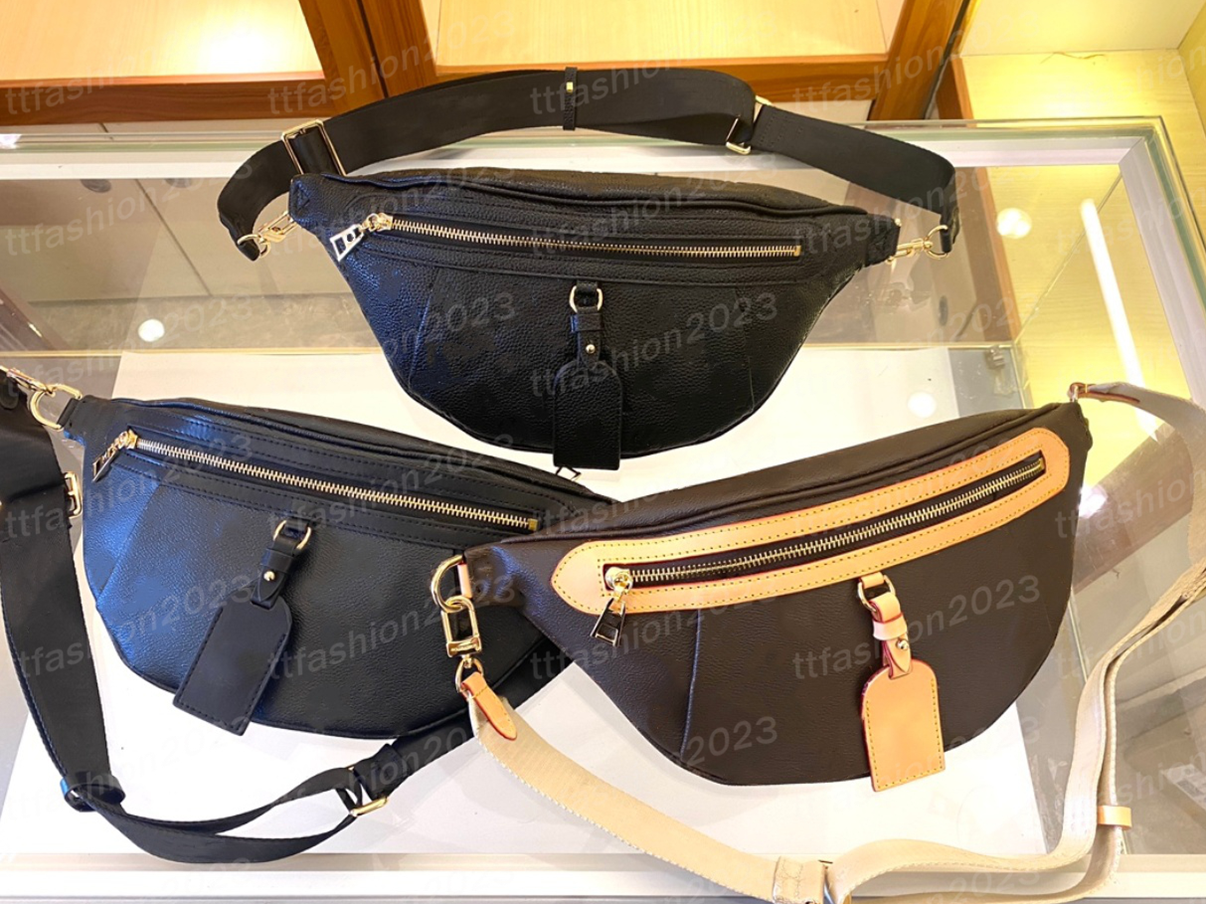 10A Bumbag designer bag Unisex Brown Flower Waist Bag Rise Bumbag Wide Strap Outdoor Casual Fannypack Crossbody Bags Women Man Daily Purses Chest Bag best quality