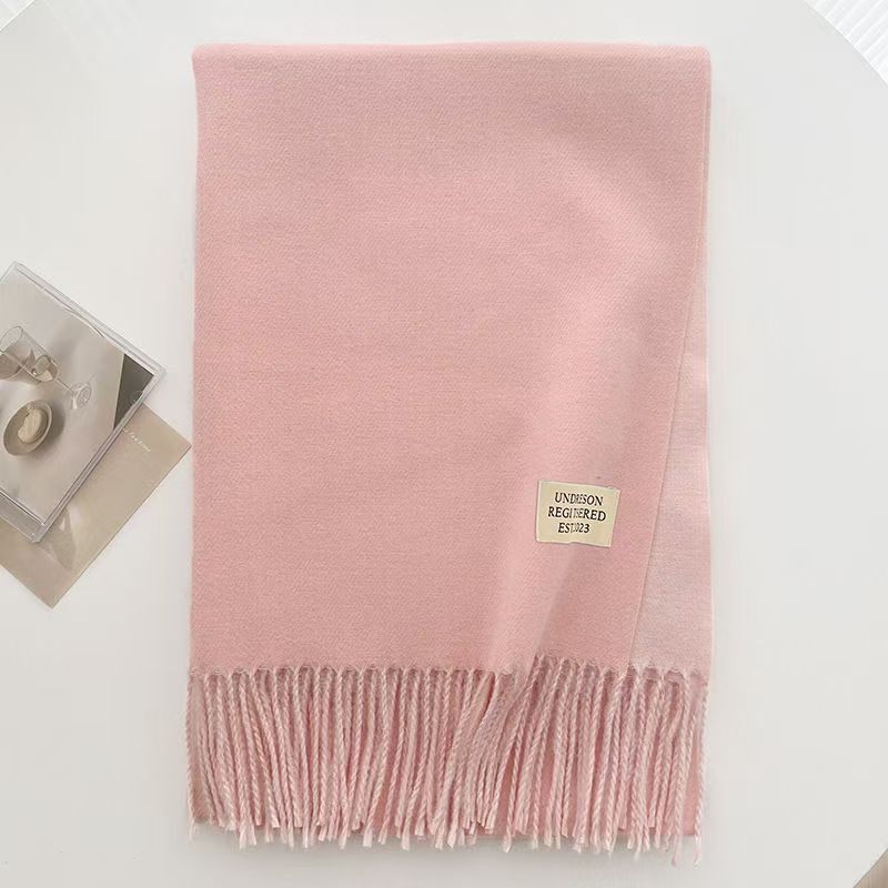 T019 cashmere scarf Korean version advanced atmosphere warm shawl neck new winter warm