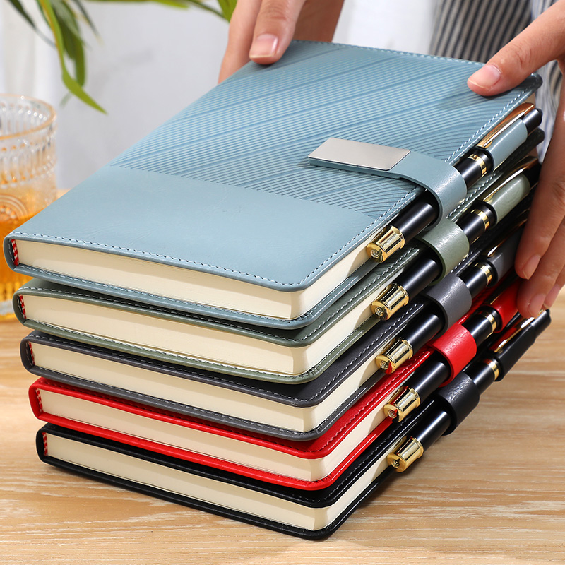 Personalized A5 Leather Notepad for Professional Use - Sturdy Book Cover Ideal for Record Keeping