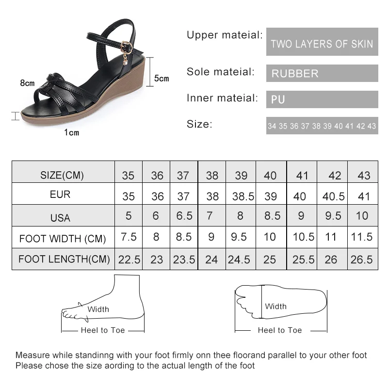 AIYUQI Women's Sandals Wedge Summer Non Slip Mom Sandals Large Size Fashion Sandals Women