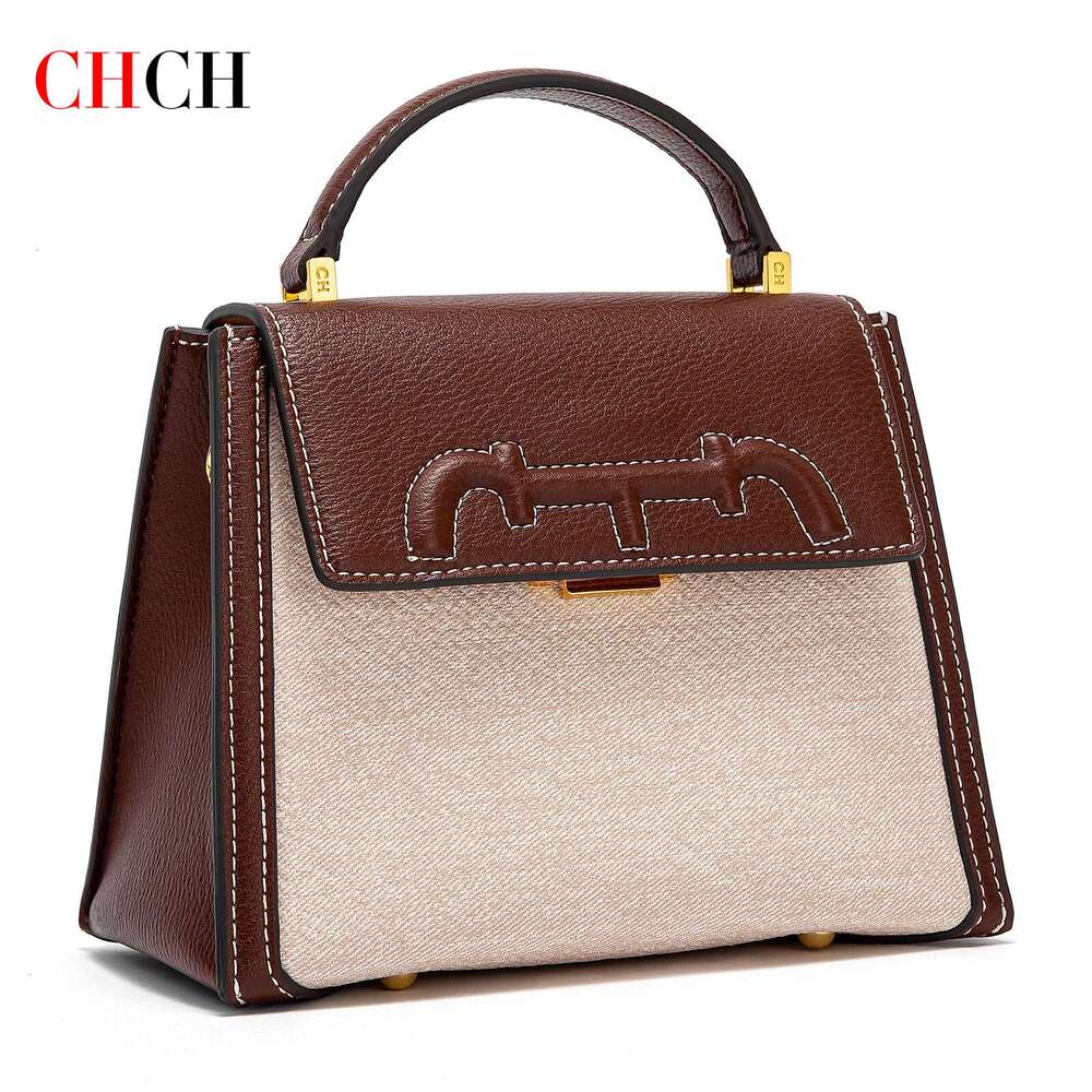 Bags Crossbody Autumn/Winter Restoration Splicing Flip Small Square Bag Women's Handbag
