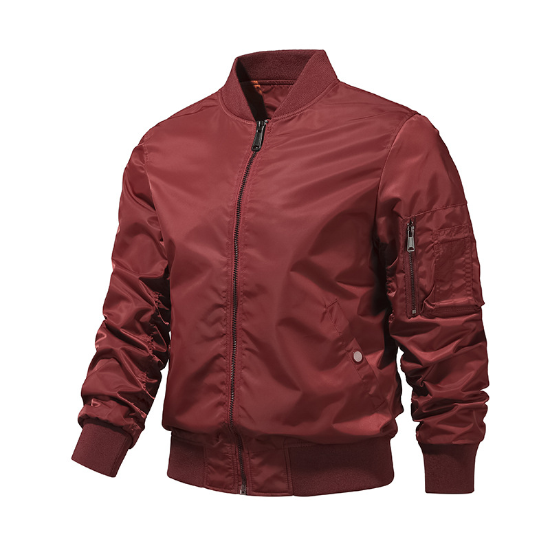 M12192 Autumn new workwear jacket men's loose baseball collar men's coat