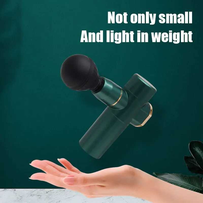 Black Mini Vibrating Electric Fascia Gun Muscle Relaxation Massage Electric Fitness Massage Equipment Arm And Thigh Massage USBXJ241219