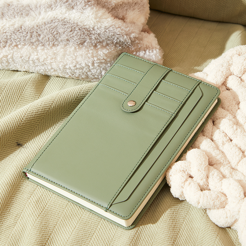Portable Hardcover Leather Work Journal - Simple Coursework Book with Horizontal Lines for Students & Professionals