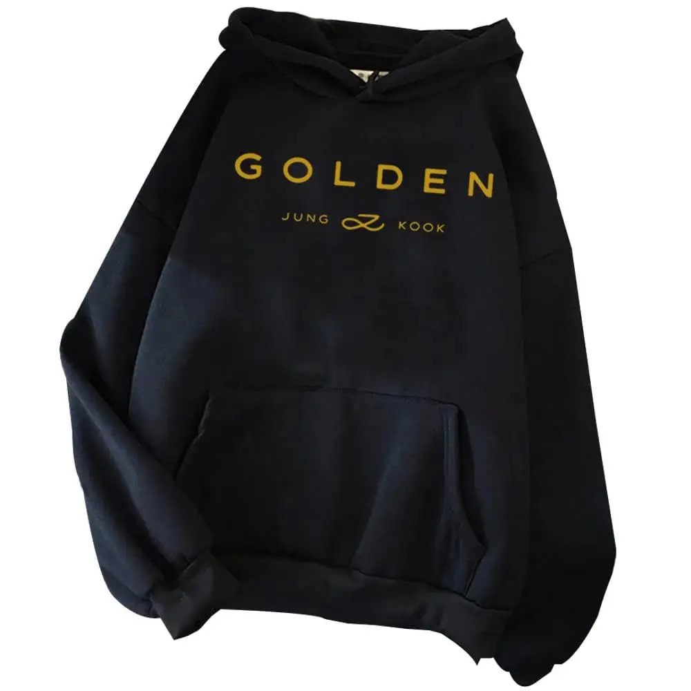 2024 Hoodie Jungkook Kpop Hoodie Vintage Sweatshirt Sudaderas Winter Warm Golden Album Merch Unisex Hoodies Man Woman 241218Z - view 4