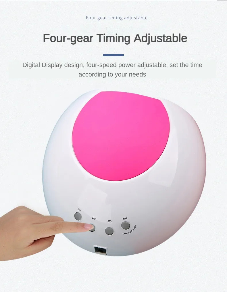 Sun2C UV Nail Lamp 48W Gel Polish Dryer Pedicure Light Manicure Lamp Nail Art Gel Dryer Machine Nail LED Lamp Not Black Handed 241219