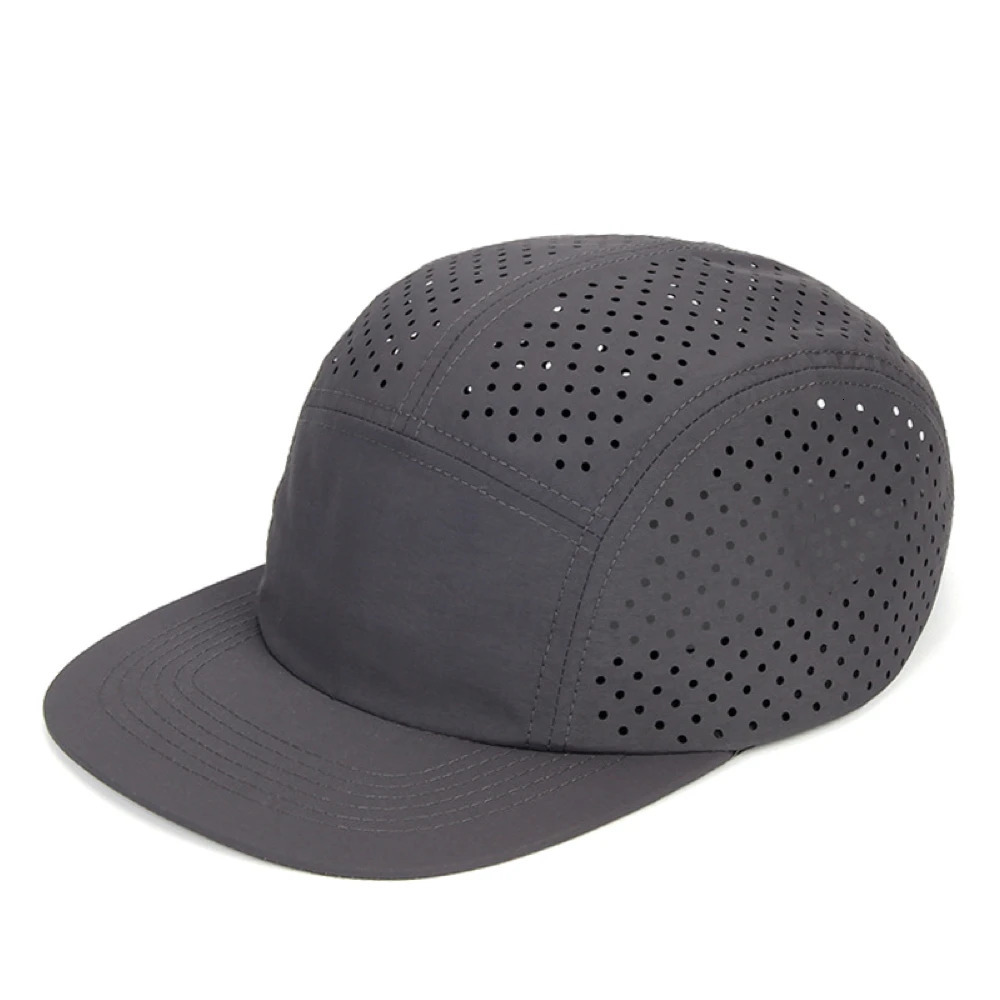 Perforated 5-Panel Cap for Men Lightweight Breathable Quick-drying Baseball Caps Running Camping Hiking Training Outdoor Hat 241219