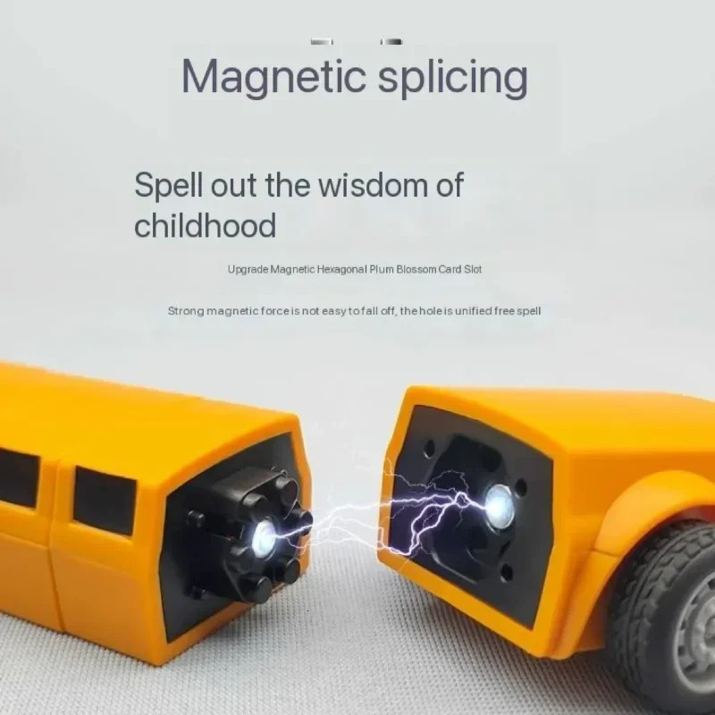 Magnetic Deformation Robot Engineering Car Excavator Mixer Truck Childrens Multi-functional Combination Transform Robot Toy 241218