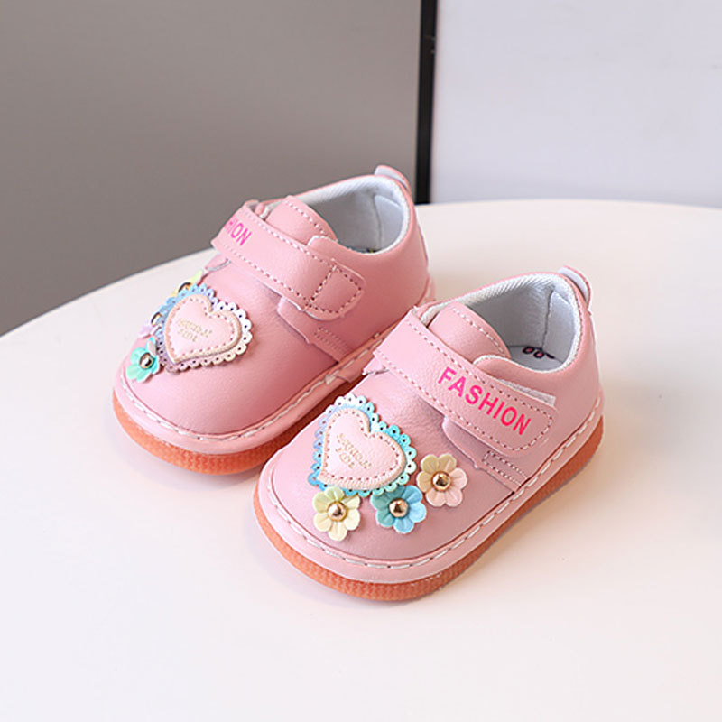 Little Kids Girls Squeaky Shoes for Infant Nice Design Toddler Enfant Kid Girl Walking Shoes Kidsnest Children Sizes US0.5C-US4C