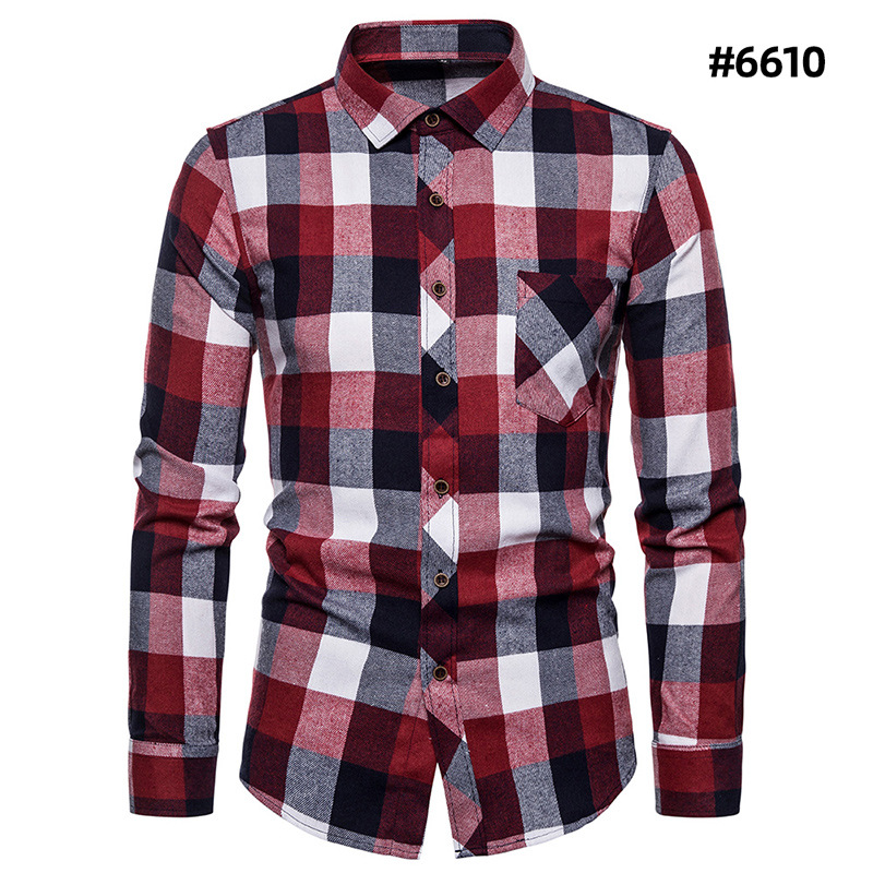 Slim Fit Men's Long Sleeve Shirt - New Arrival for Young Stylish Apparel