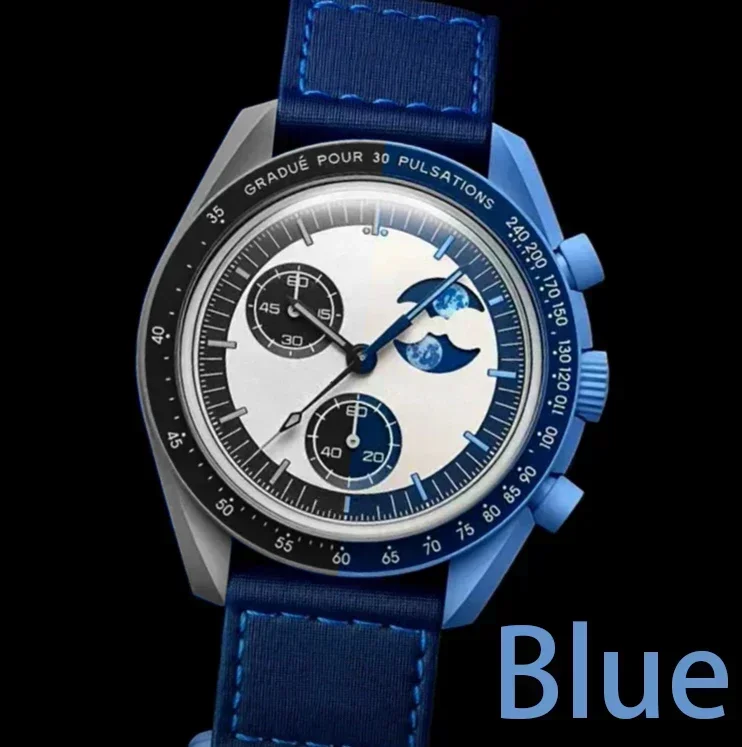 NO Box Watches for Men Original Brand Quartz Watch Full Functions Chronograph Clock Wristwatch Gift Relogio Masculino