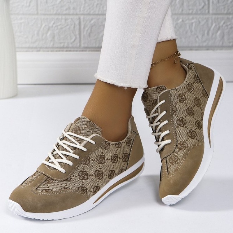 New retro embroidery brand design women's 2025 autumn trend sports shoes designer women's lightweight flat shoes casual shoes