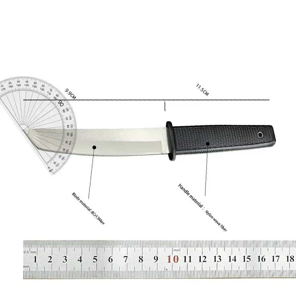 6 styles of CS Katana fixed blade military knife 440C Tanto blade ABS handle tactical outdoor combat hunting survival toolW250402
