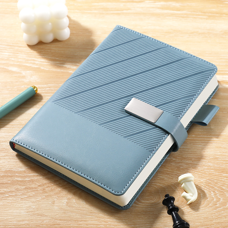 Personalized A5 Leather Notepad for Professional Use - Sturdy Book Cover Ideal for Record Keeping