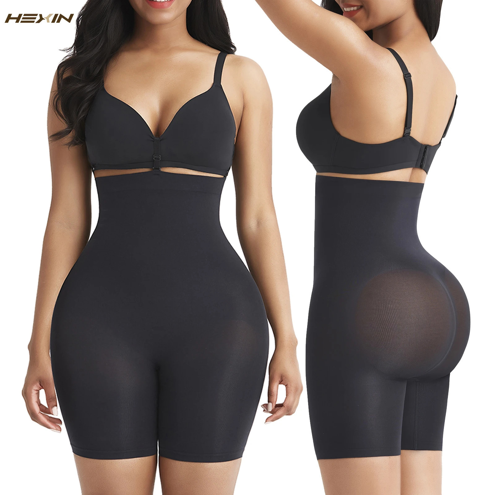Hexin Womens High Waist Body Shaper Butt Lifter Shapewear Trainer Tummy Control Panties Seamless Thigh Slimmers Cincher 241219