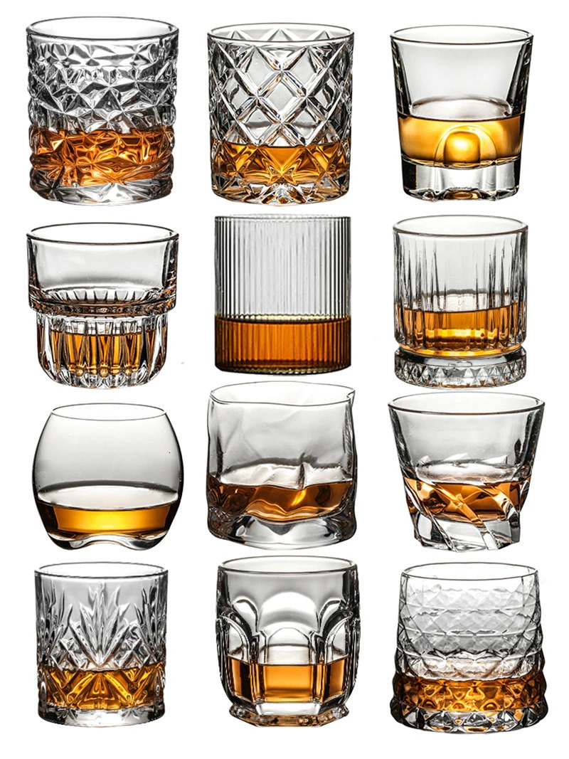 Whiskey GlassesScotch GlassesOld Fashioned Whiskey Glasses/Perfect Gift for Scotch Lovers/Style Glassware for Bourbon/Rum 241219