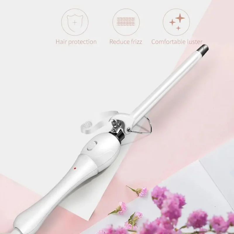 9mm Mini Hair Curling Iron Hair Curler Wand Professional Curly Tongs Ceramic Electric Salon Styling Tool Small Crimping Iron 241219