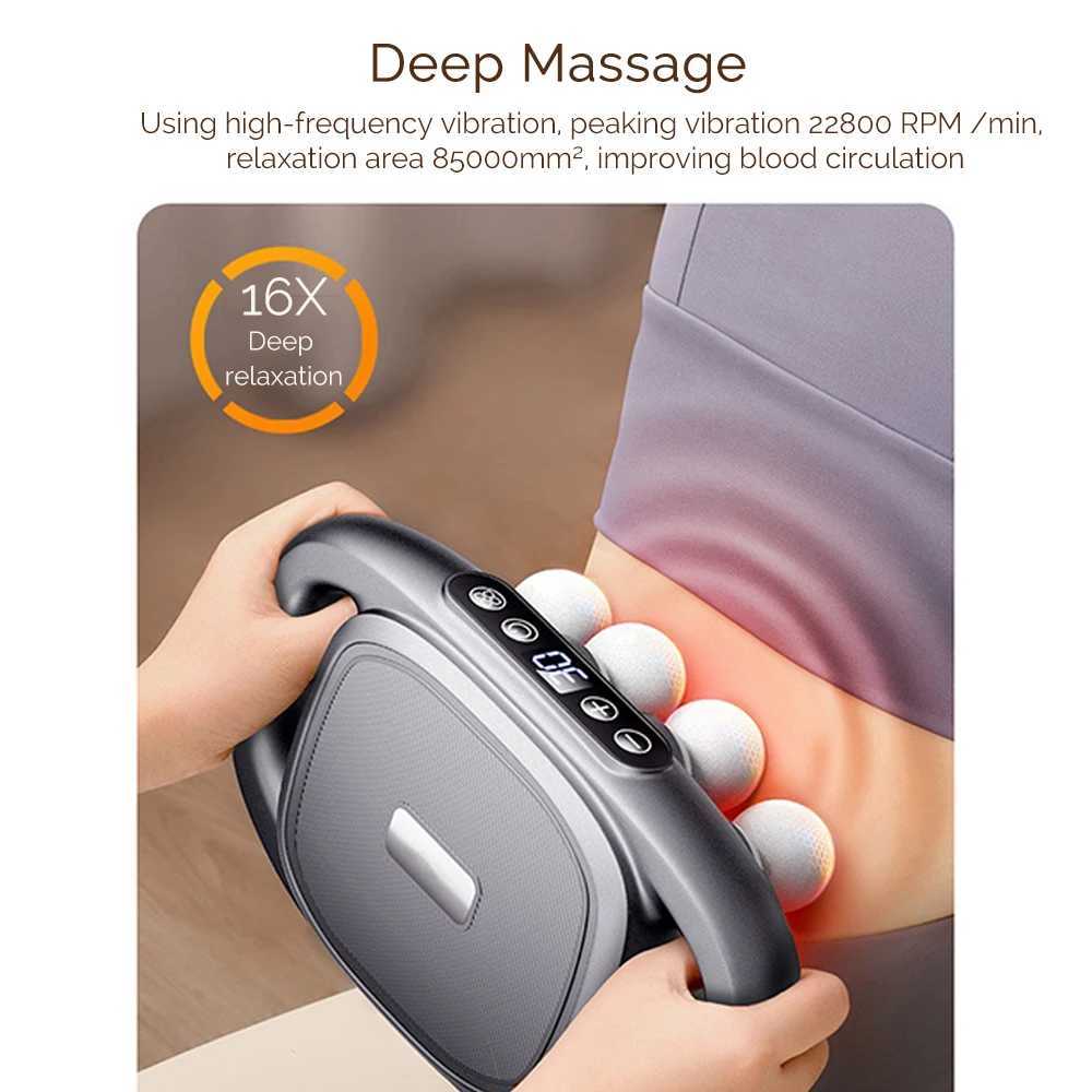 8-Head Fascia Gun High-Frequency Vibration Body Massage Gun Back and Waist Massager Neck Shoulder Massager masajeadorXJ241219