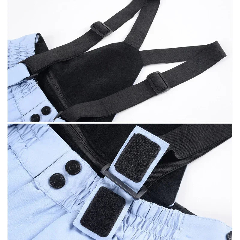 2024 Outdoor Sport Man Skiing Trousers Windproof Women Snow Pants Mountain Cotton Snowboard Female Overalls Waterproof Clothes 241219