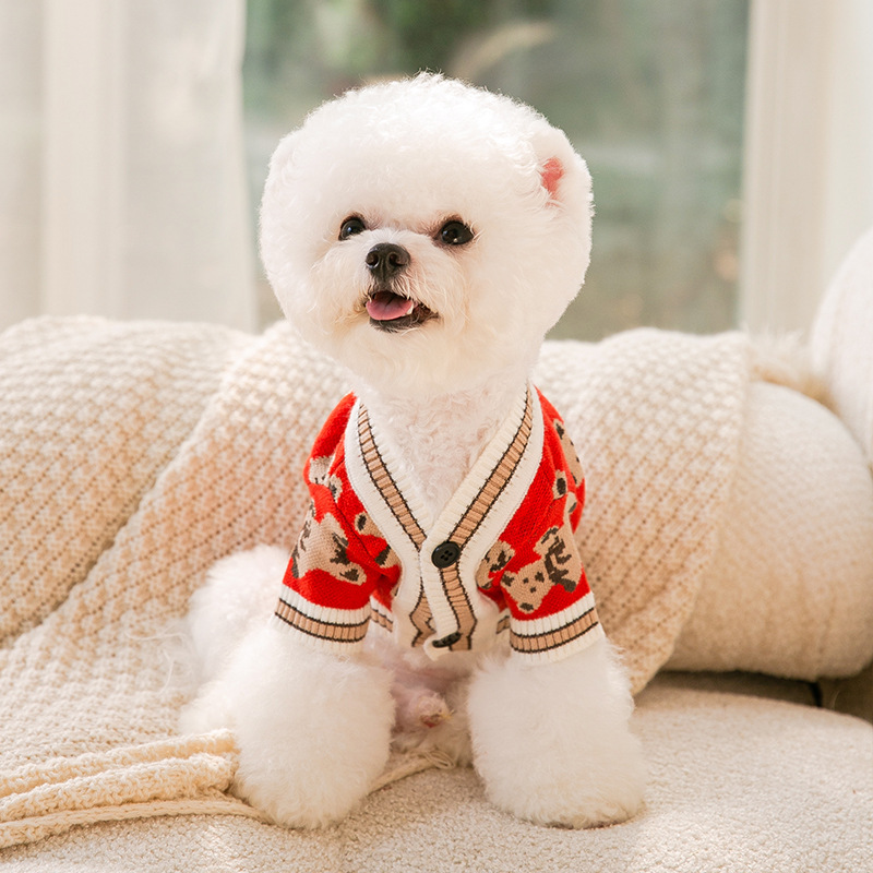 Dog Winter Clothes Knitted Pet Clothes For Small Medium Dogs Puppy Pet Sweater Yorkshire Pure Dog Sweater Ropa Perro