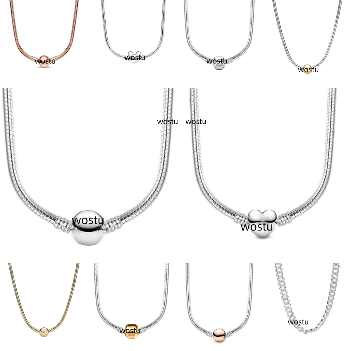 Designer necklace with box S925 Silver cuban chain heart Pendant Necklaces for women Designer Jewelry Snake Chain Necklace Fashion clavicle chains gifts