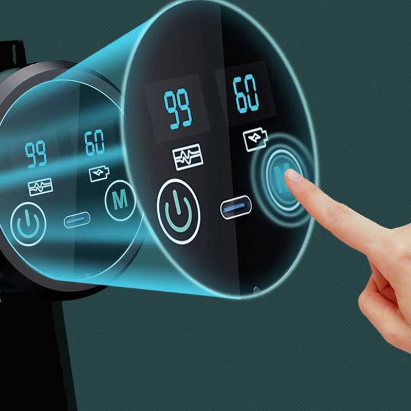 Professional Massage Gun 99 Speed Level High Frequency Muscle Body Electric Massager 8 Heads Fascia Gun for Men Women Fitness OuXJ241219