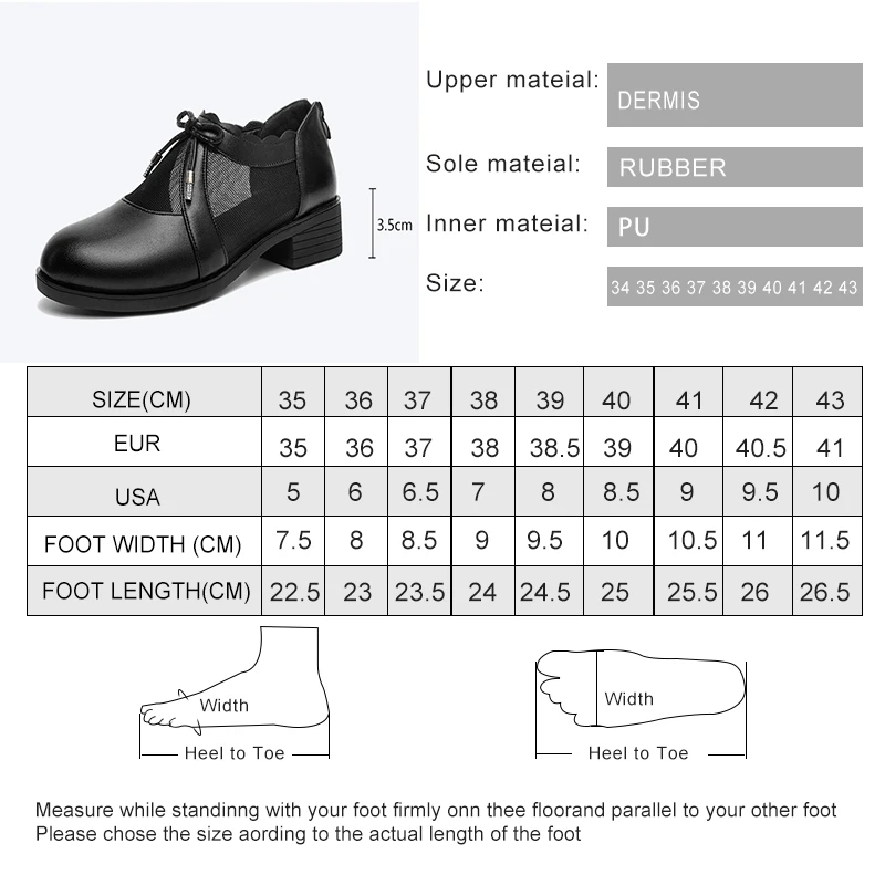 AIYUQI Women's Mesh Shoes Spring Genuine Leather Non-slip Women's Shoes Large Size Fashion Mesh Dress Shoes Women