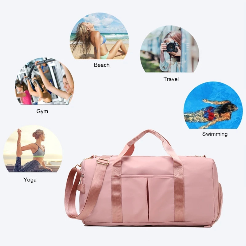 Gym Bag for Women with Shoe Compartment Durable Lightweight Yoga Large Handbag 241219