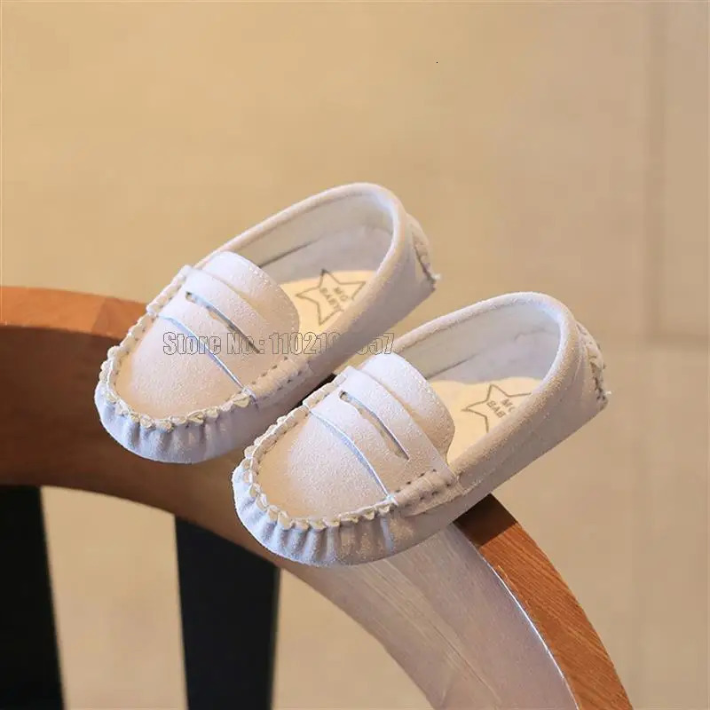 Children Boys Kids Loafer Sneakers Spring Summer Moccasin Girls Casual Toddler Baby Pu Leather Shoes 241218