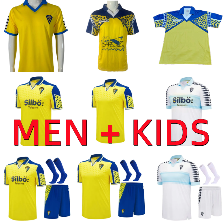2024 2025 Cadiz soccer jerseys 1991 1992 CADIZ CF camisetas de futbol 24 25 LOZANO LUCAS MABIL FALI R. ALCARAZ ALARCON A. NEGREDO I.ALEJO 91 92 men kids football shirt