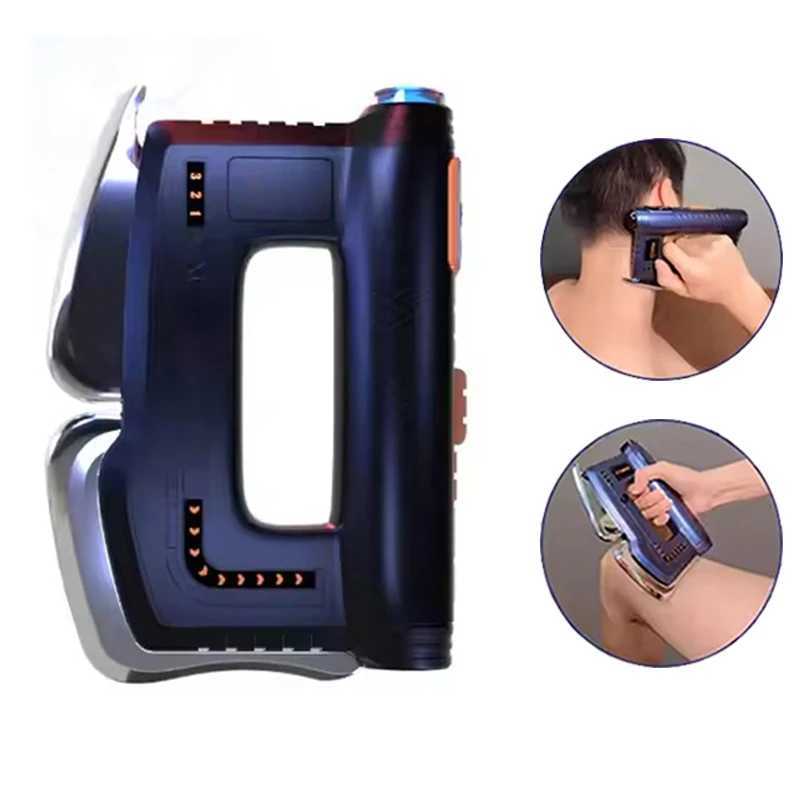 Electric Fascial Gun Gua Sha Tool Fitness Muscle Massager Deep Tissue Myofascial Massage Fibers Release Scraper for RelaxationXJ241219
