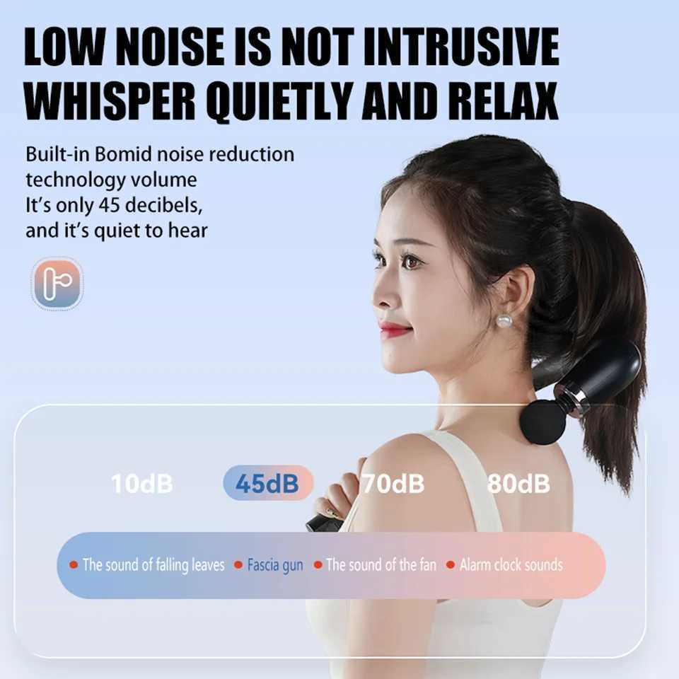 Electric Fascia Gun Massager Body Relaxation Trigger Point Massage Mane for Fitness Hammer Home Handheld HammerXJ241219