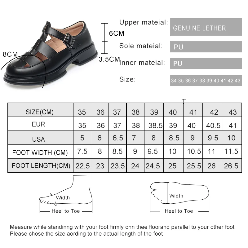 AIYUQI Roman Sandals Women Spring Genuine Leather Women's Sandals Openwork Platform Female Gladiator Sandals