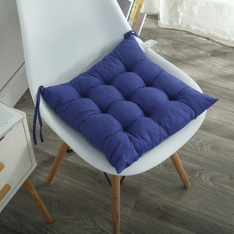 Square Chair Soft Pad Thicker Seat Cushion For Dining Patio Home Office Indoor Outdoor Garden Sofa Buttocks Cushion With Strap 241219