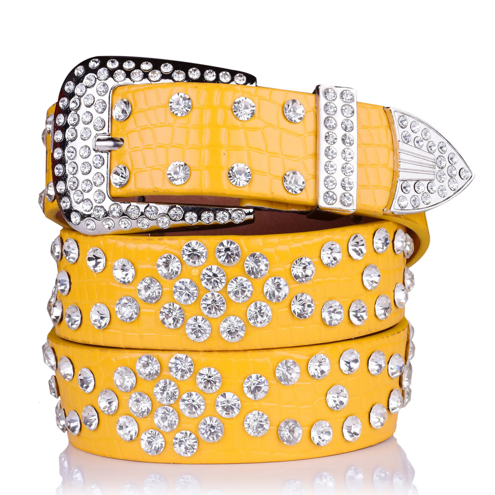 Punk Belt Diamond Belt Gothic Lolita role-playing Harajuku Y2K shimmering disco belt hip-hop Women Crystal Belt 241219