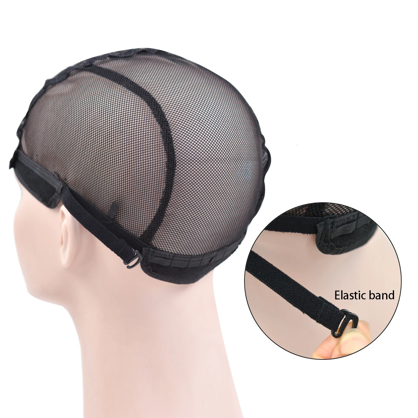 10 Pcs Black Lace Wig Caps for Wig Making Wigs Hair Net for Women with Adjustable Straps to Hold Wigs in Place 241219