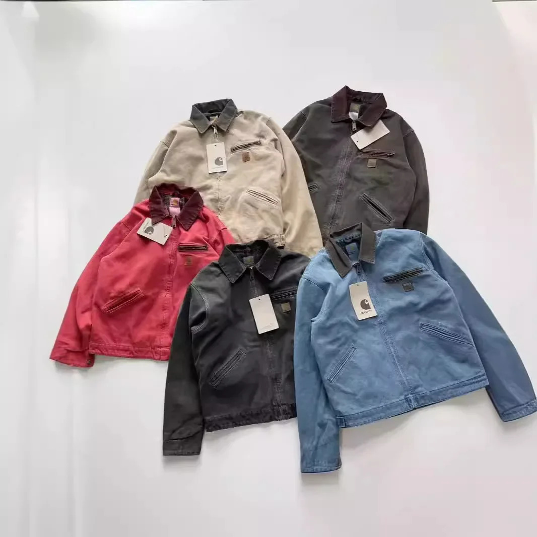 High-Quality Karah Carha Vintage Style J97 Work Jacket Loose Fit Zipper Up Casual Jacket For Men American Style 241219