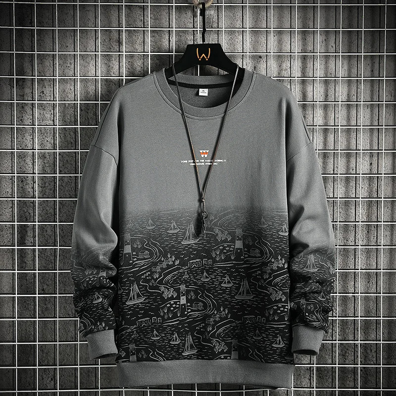Autumn Spring 2023 Hoodies Sweatshirt For Mens Hip Hop Punk Pullover Streetwear Casual Fashion Clothes OverSize 5XL 241218