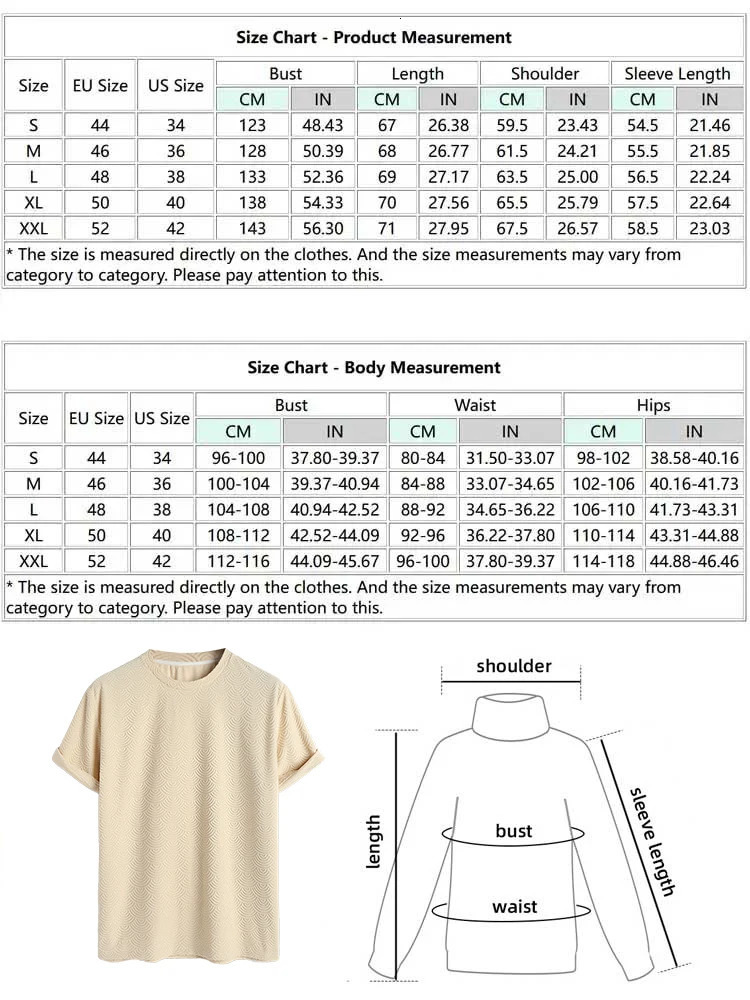 Mens Geometric Jacquard Crew Neck Short Sleeves Terry Cloth Textured Casual T Shirt 241217