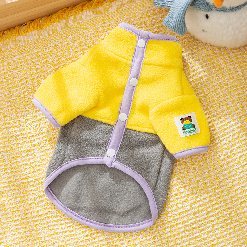 Dog Apparel Pet Clothes Autumn and winter dog clothes two legged fleece clothes, thick and warm base clothes, small dog pet clothes